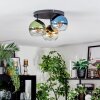 Koyoto Plafondlamp, Kogellampje 30 cm Blauw, Goud, Groen, Duidelijk, 3-lichts