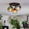 Koyoto Plafondlamp, Kogellampje 30 cm Blauw, Goud, Groen, Duidelijk, 3-lichts