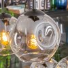 Ripoll Hanglamp, Kogellampje, Hanglamp Amber, Duidelijk, Rookkleurig, 6-lichts