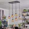 Ripoll Hanglamp, Kogellampje, Hanglamp Amber, 6-lichts