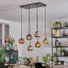 Ripoll Hanglamp, Kogellampje, Hanglamp Blauw, Chroom, Goud, Groen, Koperkleurig, Rookkleurig, 6-lichts