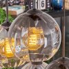 Koyoto Hanglamp, Kogellampje, Hanglamp Amber, Duidelijk, Rookkleurig, 6-lichts