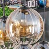 Koyoto Hanglamp, Kogellampje, Hanglamp Amber, Duidelijk, 6-lichts