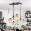 Koyoto Hanglamp, Kogellampje, Hanglamp Amber, Duidelijk, 6-lichts
