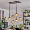 Koyoto Hanglamp, Kogellampje, Hanglamp Amber, Duidelijk, 6-lichts