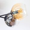 Koyoto Plafondlamp, Kogellampje Amber, Duidelijk, Rookkleurig, 6-lichts