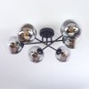 Gastor Plafondlamp, Kogellampje Duidelijk, Rookkleurig, 6-lichts