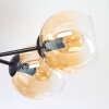 Koyoto Plafondlamp, Kogellampje Amber, Duidelijk, 6-lichts