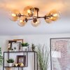 Koyoto Plafondlamp, Kogellampje Amber, Duidelijk, 6-lichts