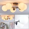 Gastor Plafondlamp, Kogellampje Wit, 6-lichts
