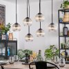 Koyoto Hanglamp, Kogellampje, Hanglamp Amber, Duidelijk, 6-lichts