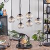 Koyoto Hanglamp, Kogellampje, Hanglamp Amber, Duidelijk, 6-lichts