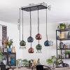 Ripoll Hanglamp, Kogellampje, Hanglamp Blauw, Groen, Koperkleurig, 6-lichts