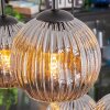 Ripoll Hanglamp, Kogellampje, Hanglamp Chroom, Rookkleurig, 6-lichts