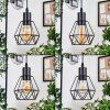 Yaak Hanglamp, Hanglamp Natuurlijke kleuren, Zwart, 4-lichts