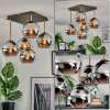 Koyoto Plafondlamp, Kogellampje Goud, Zwart, 5-lichts