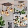Koyoto Plafondlamp, Kogellampje Goud, Zwart, 5-lichts