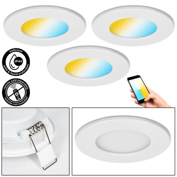 Ramek Plafondlamp, Inbouw armatuur LED Wit, 3-lichts