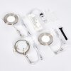 Ramek Plafondlamp, Inbouw armatuur LED Nikkel mat, 3-lichts