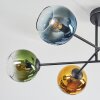 Koyoto Plafondlamp, Kogellampje 78 cm Blauw, Goud, Groen, Duidelijk, Koperkleurig, 6-lichts