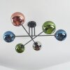 Gastor Plafondlamp, Kogellampje 80 cm Blauw, Chroom, Groen, Koperkleurig, Rookkleurig, 6-lichts
