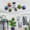 Gastor Plafondlamp, Kogellampje 80 cm Blauw, Chroom, Groen, Koperkleurig, Rookkleurig, 6-lichts