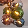 Gastor Plafondlamp, Kogellampje Blauw, Chroom, Groen, Koperkleurig, Rookkleurig, 8-lichts