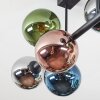 Gastor Plafondlamp, Kogellampje Blauw, Chroom, Groen, Koperkleurig, Rookkleurig, 8-lichts