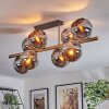 Koyoto Plafondlamp, Kogellampje Goud, Zwart, 8-lichts