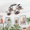 Koyoto Plafondlamp, Kogellampje Goud, Zwart, 8-lichts