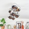 Koyoto Plafondlamp, Kogellampje Goud, Zwart, 8-lichts