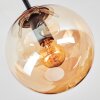 Gastor Plafondlamp, Kogellampje Amber, 3-lichts