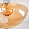 Gastor Plafondlamp, Kogellampje Amber, 3-lichts
