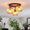 Koyoto Plafondlamp, Kogellampje Amber, 3-lichts