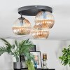 Koyoto Plafondlamp, Kogellampje Amber, 3-lichts