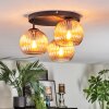 Koyoto Plafondlamp, Kogellampje Amber, 3-lichts