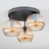 Koyoto Plafondlamp, Kogellampje Amber, 3-lichts