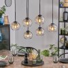 Koyoto Hanglamp, Kogellampje, Hanglamp Amber, Duidelijk, 6-lichts