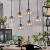Koyoto Hanglamp, Kogellampje, Hanglamp Amber, Duidelijk, 6-lichts