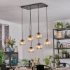 Ripoll Hanglamp, Kogellampje, Hanglamp Amber, Duidelijk, 6-lichts