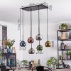 Koyoto Hanglamp, Kogellampje, Hanglamp Blauw, Chroom, Goud, Koperkleurig, Rookkleurig, 6-lichts