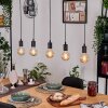 Soungou Hanglamp, Hanglamp Natuurlijke kleuren, Zwart, 5-lichts