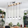 Bassagoda Hanglamp, Hanglamp Natuurlijke kleuren, Zwart, 5-lichts