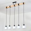 Bassagoda Hanglamp, Hanglamp Natuurlijke kleuren, Zwart, 5-lichts