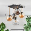 Gastor Plafondlamp, Kogellampje Goud, Zwart, 5-lichts