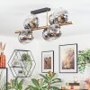 Koyoto Plafondlamp, Kogellampje Goud, Zwart, 8-lichts