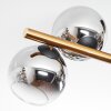 Koyoto Plafondlamp, Kogellampje Goud, Zwart, 8-lichts