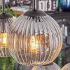 Ripoll Hanglamp, Kogellampje, Hanglamp Amber, Duidelijk, Rookkleurig, 6-lichts