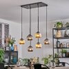 Ripoll Hanglamp, Kogellampje, Hanglamp Amber, Rookkleurig, 6-lichts