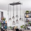 Ripoll Hanglamp, Kogellampje, Hanglamp Duidelijk, Rookkleurig, 6-lichts